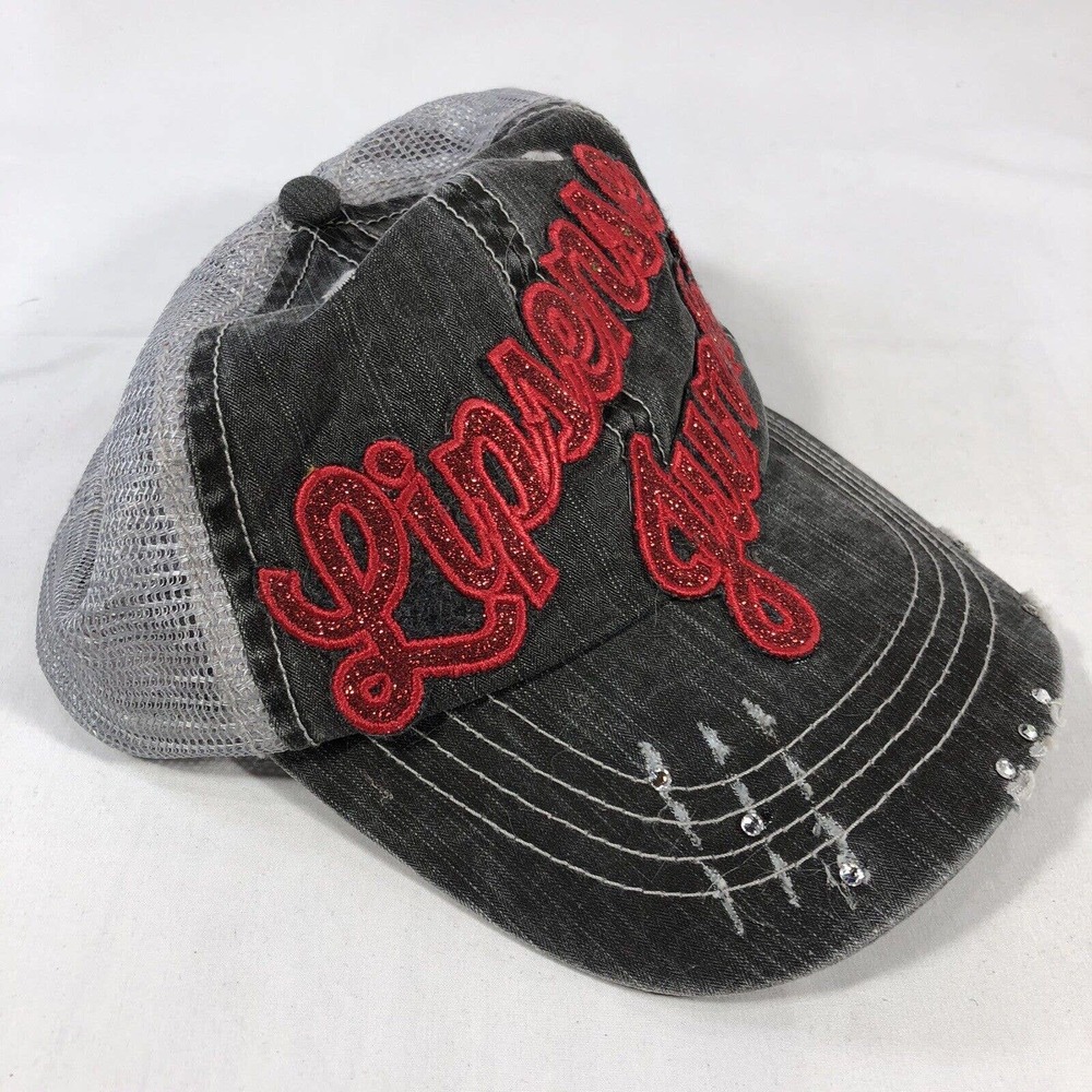LIPSENSE JUNKIE HAT CAP WOMENS ONE SIZE FITS MOST SPARKLE GLITTER OSFM ADJUST - Picture 3 of 12